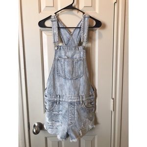 American Eagle Overall Shorts